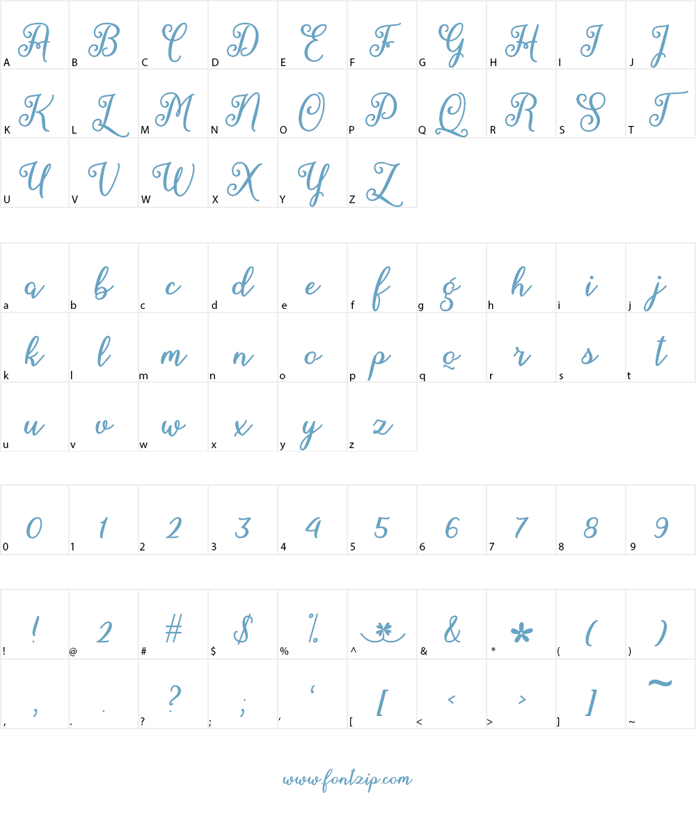 March Calligraphy Font Character
